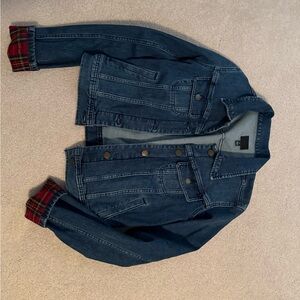 Lauren Ralph Lauren Blue Jean Jacket with Red Accents
